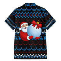 Santa Clause Golf Wonderland Christmas Family Matching Mermaid Dress and Hawaiian Shirt Xmas Holiday Patterns - Wonder Print Shop