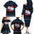 Santa Clause Golf Wonderland Christmas Family Matching Off The Shoulder Long Sleeve Dress and Hawaiian Shirt Xmas Holiday Patterns - Wonder Print Shop