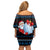 Santa Clause Golf Wonderland Christmas Family Matching Off Shoulder Short Dress and Hawaiian Shirt Xmas Holiday Patterns - Wonder Print Shop