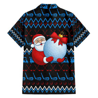 Santa Clause Golf Wonderland Christmas Family Matching Puletasi and Hawaiian Shirt Xmas Holiday Patterns - Wonder Print Shop