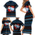 Santa Clause Golf Wonderland Christmas Family Matching Short Sleeve Bodycon Dress and Hawaiian Shirt Xmas Holiday Patterns - Wonder Print Shop