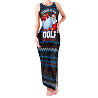 Santa Clause Golf Wonderland Christmas Family Matching Tank Maxi Dress and Hawaiian Shirt Xmas Holiday Patterns - Wonder Print Shop