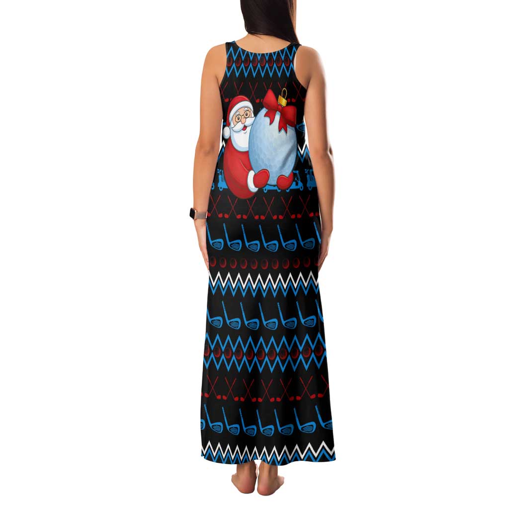 Santa Clause Golf Wonderland Christmas Family Matching Tank Maxi Dress and Hawaiian Shirt Xmas Holiday Patterns - Wonder Print Shop