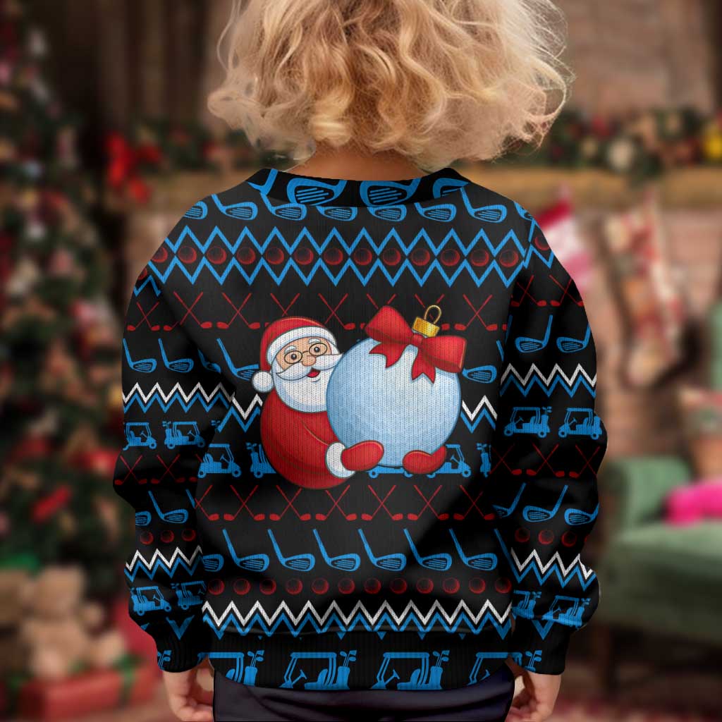 Santa Clause Golf Wonderland Christmas Kid Ugly Christmas Sweater Xmas Holiday Patterns - Wonder Print Shop