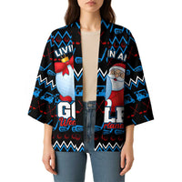 Santa Clause Golf Wonderland Christmas Kimono Xmas Holiday Patterns - Wonder Print Shop