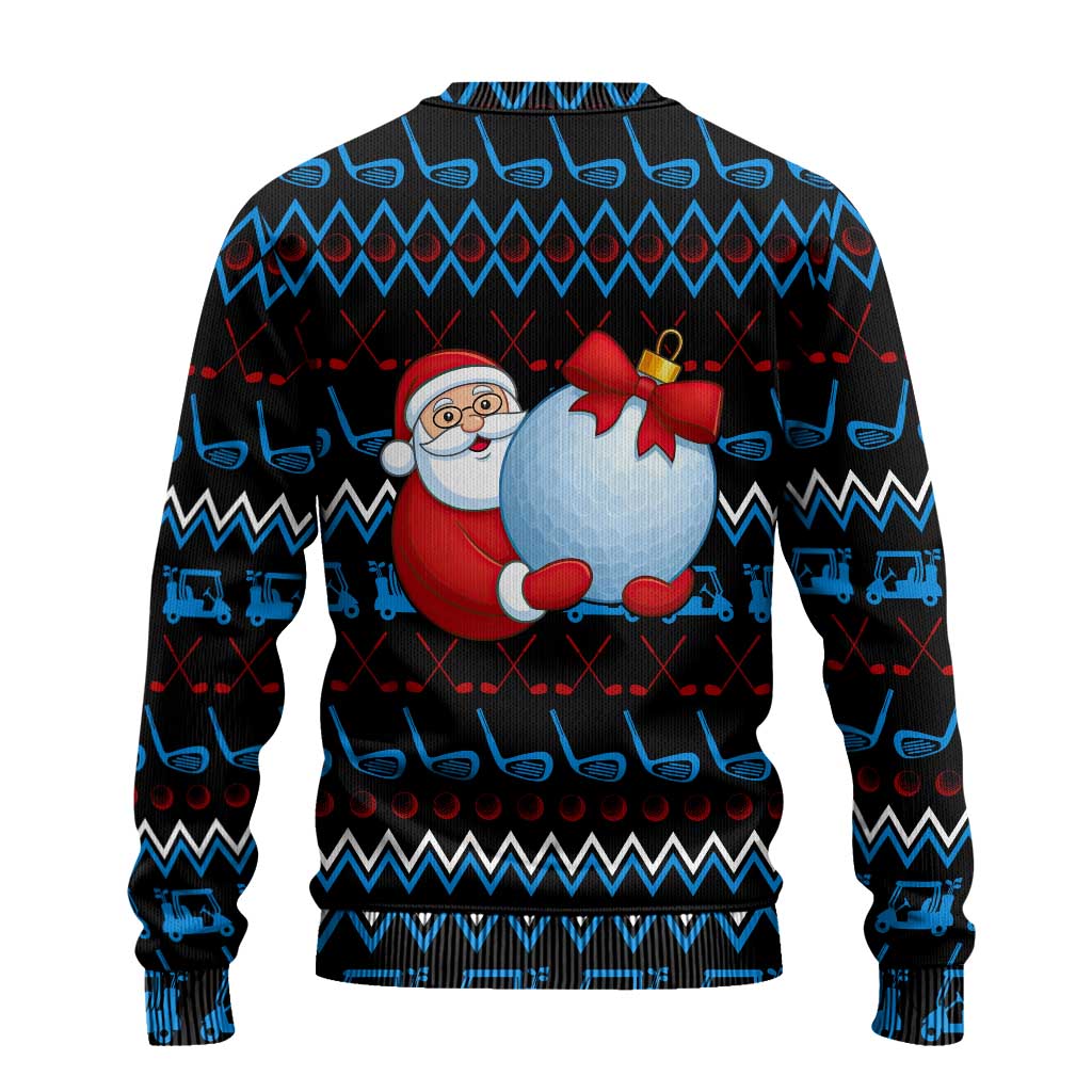 Santa Clause Golf Wonderland Christmas Ugly Christmas Sweater Xmas Holiday Patterns - Wonder Print Shop