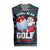 Santa Clause Golf Wonderland Christmas Knitted V-Neck Vest Xmas Holiday Patterns - Wonder Print Shop