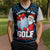 Santa Clause Golf Wonderland Christmas Knitted V-Neck Vest Xmas Holiday Patterns - Wonder Print Shop