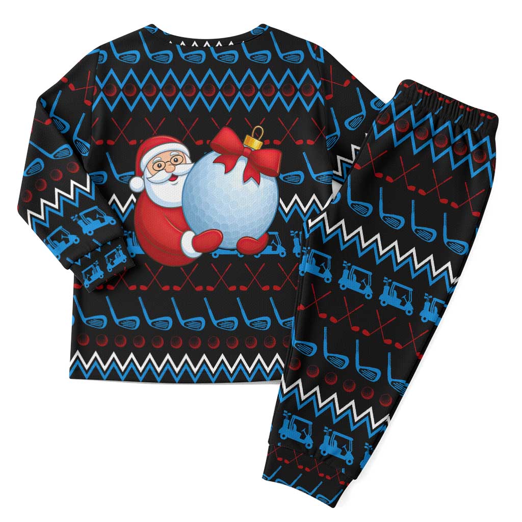 Santa Clause Golf Wonderland Christmas Pajama Set Xmas Holiday Patterns - Wonder Print Shop