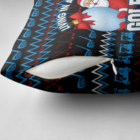 Santa Clause Golf Wonderland Christmas Pillow Cover Xmas Holiday Patterns - Wonder Print Shop