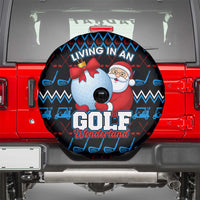 Santa Clause Golf Wonderland Christmas Spare Tire Cover Xmas Holiday Patterns - Wonder Print Shop