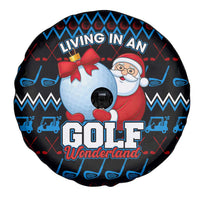 Santa Clause Golf Wonderland Christmas Spare Tire Cover Xmas Holiday Patterns - Wonder Print Shop
