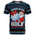 Santa Clause Golf Wonderland Christmas T Shirt Xmas Holiday Patterns - Wonder Print Shop