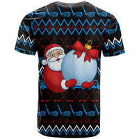 Santa Clause Golf Wonderland Christmas T Shirt Xmas Holiday Patterns - Wonder Print Shop