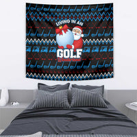 Santa Clause Golf Wonderland Christmas Tapestry Xmas Holiday Patterns - Wonder Print Shop