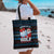 Santa Clause Golf Wonderland Christmas Tote Bag Xmas Holiday Patterns - Wonder Print Shop