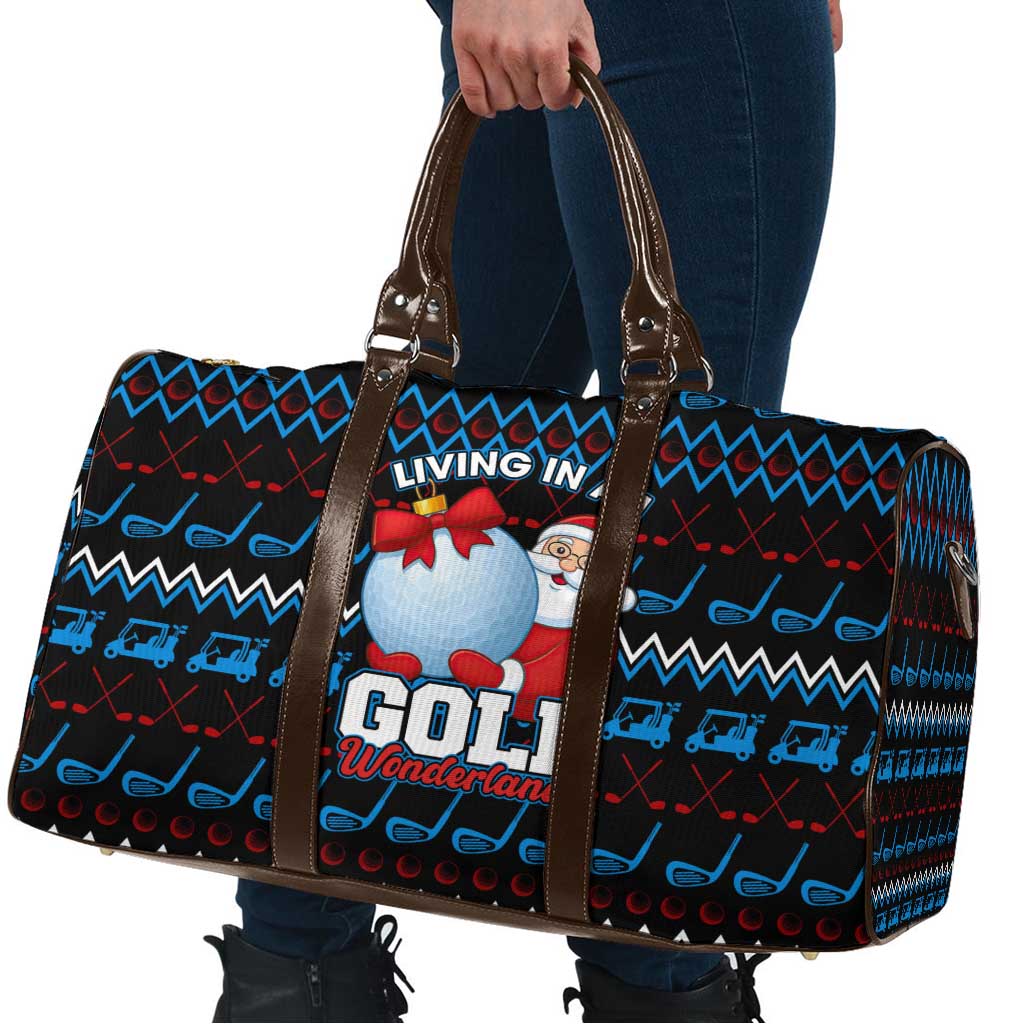 Santa Clause Golf Wonderland Christmas Travel Bag Xmas Holiday Patterns - Wonder Print Shop