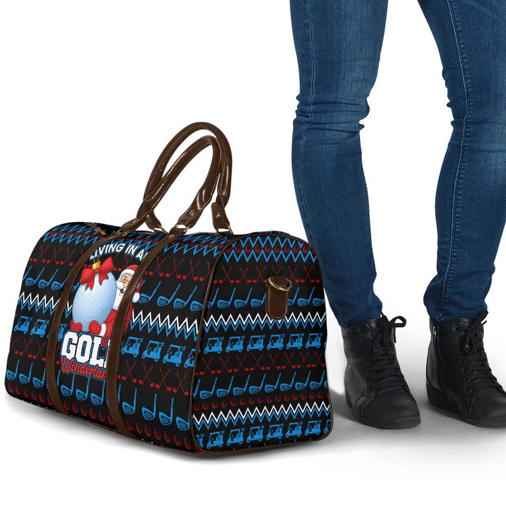 Santa Clause Golf Wonderland Christmas Travel Bag Xmas Holiday Patterns - Wonder Print Shop