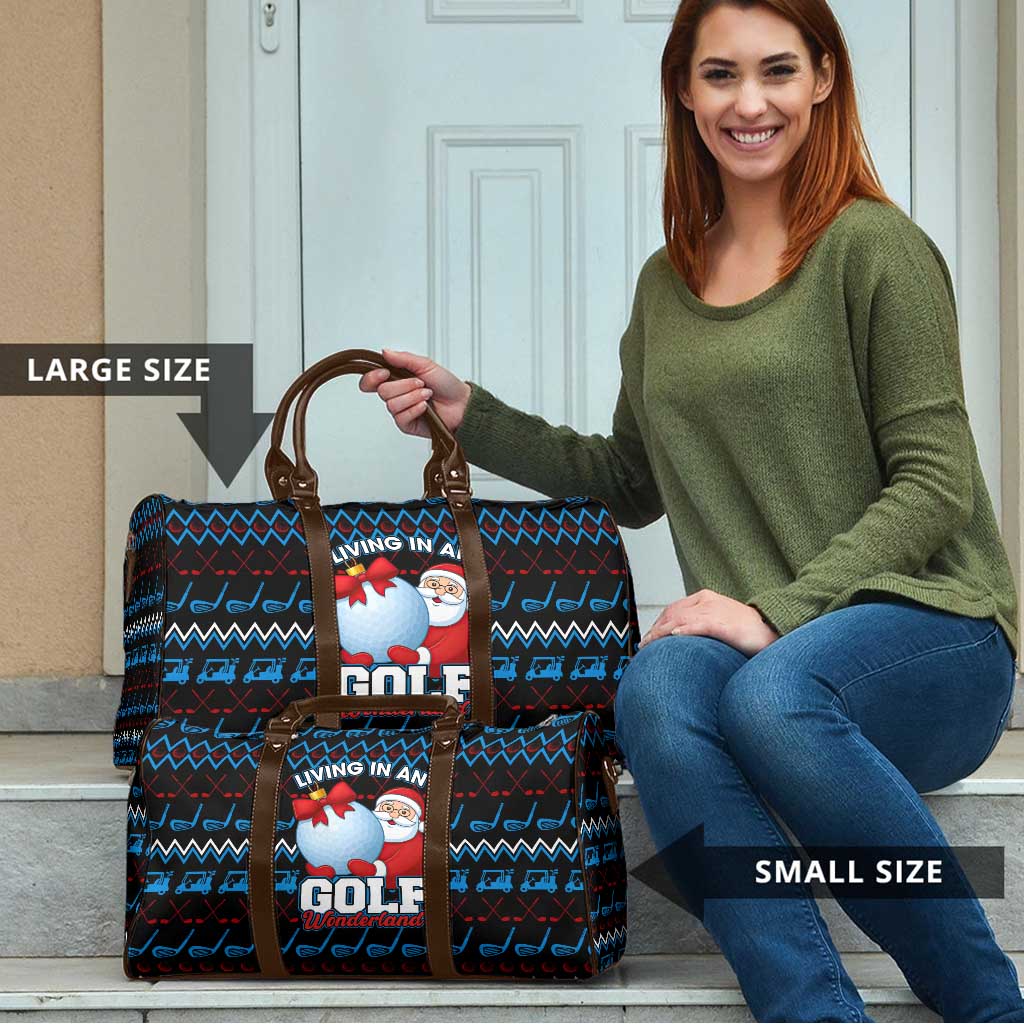 Santa Clause Golf Wonderland Christmas Travel Bag Xmas Holiday Patterns - Wonder Print Shop