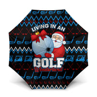 Santa Clause Golf Wonderland Christmas Umbrella Xmas Holiday Patterns - Wonder Print Shop
