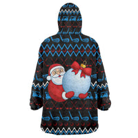 Santa Clause Golf Wonderland Christmas Wearable Blanket Hoodie Xmas Holiday Patterns - Wonder Print Shop