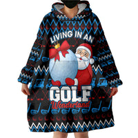 Santa Clause Golf Wonderland Christmas Wearable Blanket Hoodie Xmas Holiday Patterns - Wonder Print Shop