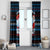 Santa Clause Golf Wonderland Christmas Window Curtain Xmas Holiday Patterns - Wonder Print Shop