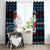 Santa Clause Golf Wonderland Christmas Window Curtain Xmas Holiday Patterns - Wonder Print Shop