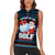 Santa Clause Golf Wonderland Christmas Women Sleeveless Polo Shirt Xmas Holiday Patterns - Wonder Print Shop