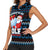 Santa Clause Golf Wonderland Christmas Women Sleeveless Polo Shirt Xmas Holiday Patterns - Wonder Print Shop