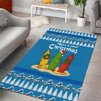 Santa Fist Christmas Area Rug Xmas Holiday Patterns - Wonder Print Shop