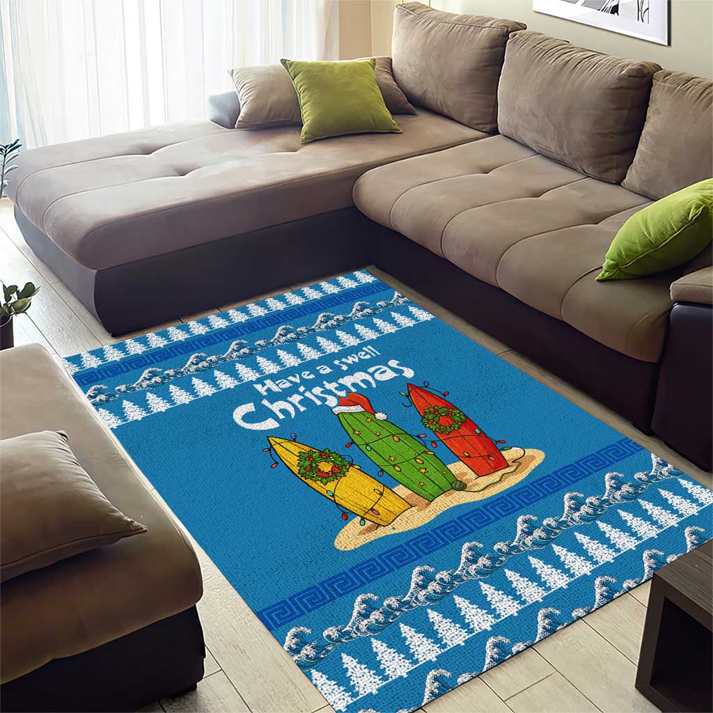 Santa Fist Christmas Area Rug Xmas Holiday Patterns - Wonder Print Shop