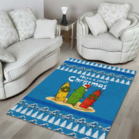 Santa Fist Christmas Area Rug Xmas Holiday Patterns - Wonder Print Shop