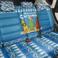 Santa Fist Christmas Back Car Seat Cover Xmas Holiday Patterns - Wonder Print Shop
