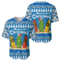 Santa Fist Christmas Baseball Jersey Xmas Holiday Patterns - Wonder Print Shop