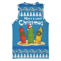 Santa Fist Christmas Basketball Jersey Xmas Holiday Patterns - Wonder Print Shop