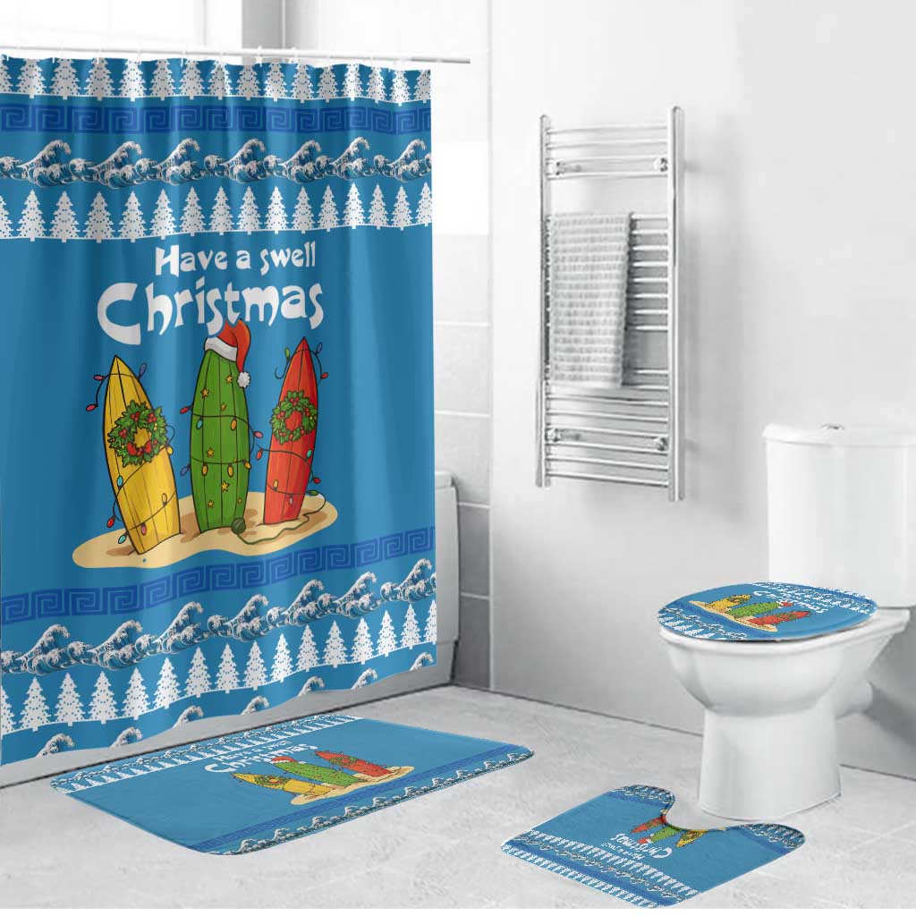 Santa Fist Christmas Bathroom Set Xmas Holiday Patterns - Wonder Print Shop