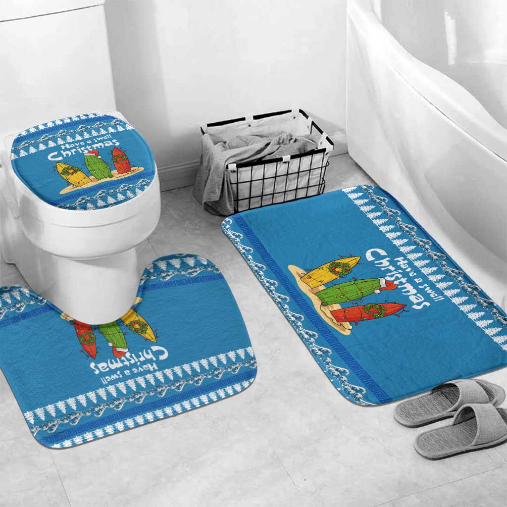 Santa Fist Christmas Bathroom Set Xmas Holiday Patterns - Wonder Print Shop