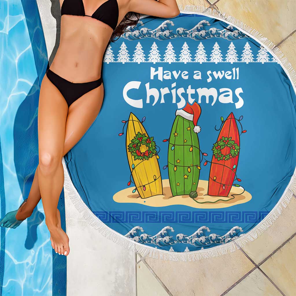 Santa Fist Christmas Beach Blanket Xmas Holiday Patterns - Wonder Print Shop