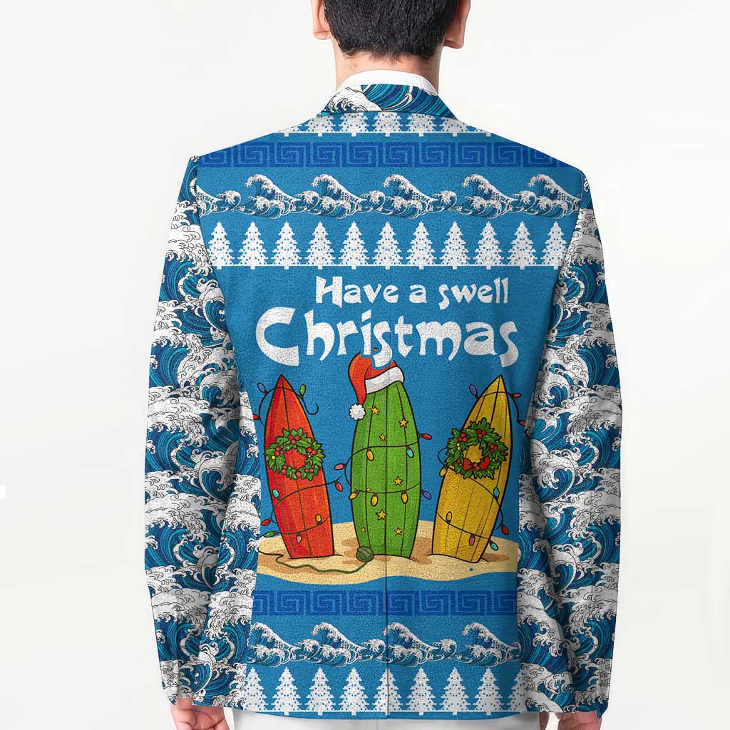 Santa Fist Christmas Blazer Xmas Holiday Patterns - Wonder Print Shop