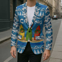 Santa Fist Christmas Blazer Xmas Holiday Patterns - Wonder Print Shop