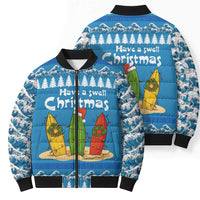 Santa Fist Christmas Bomber Puffer Jacket Xmas Holiday Patterns - Wonder Print Shop