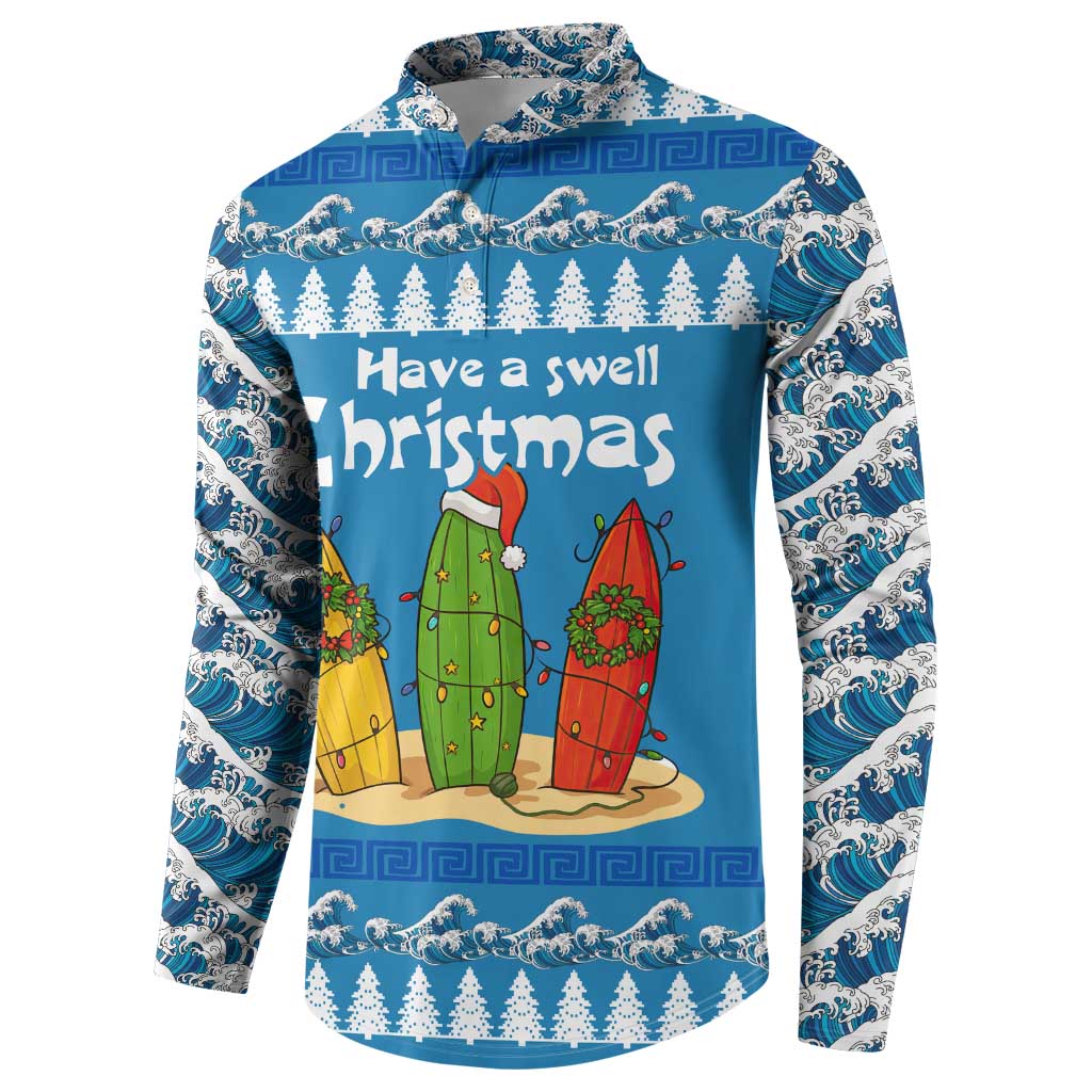 Santa Fist Christmas Button Sweatshirt Xmas Holiday Patterns - Wonder Print Shop