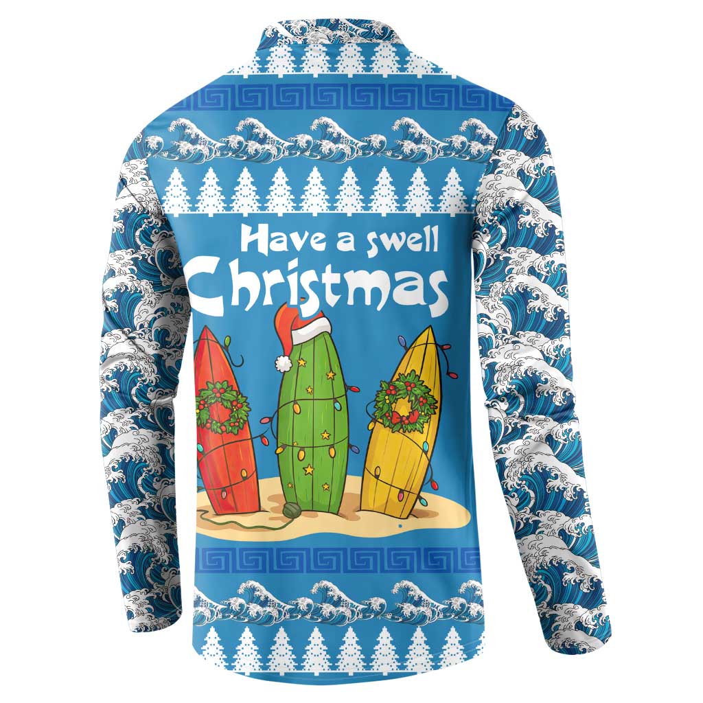 Santa Fist Christmas Button Sweatshirt Xmas Holiday Patterns - Wonder Print Shop