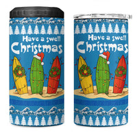 Santa Fist Christmas 4 in 1 Can Cooler Tumbler Xmas Holiday Patterns - Wonder Print Shop