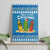 Santa Fist Christmas Canvas Wall Art Xmas Holiday Patterns - Wonder Print Shop