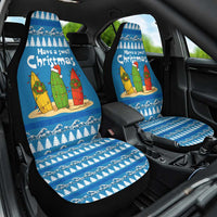 Santa Fist Christmas Car Seat Cover Xmas Holiday Patterns - Wonder Print Shop