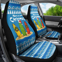 Santa Fist Christmas Car Seat Cover Xmas Holiday Patterns - Wonder Print Shop