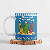 Santa Fist Christmas Ceramic Mug Xmas Holiday Patterns - Wonder Print Shop