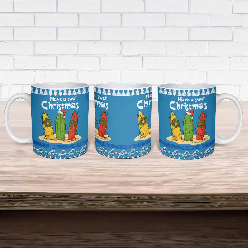Santa Fist Christmas Ceramic Mug Xmas Holiday Patterns - Wonder Print Shop